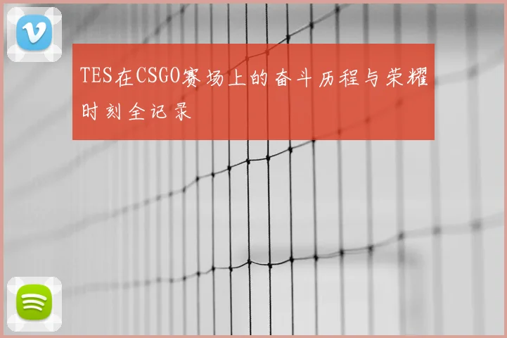 TES在CSGO赛场上的奋斗历程与荣耀时刻全记录